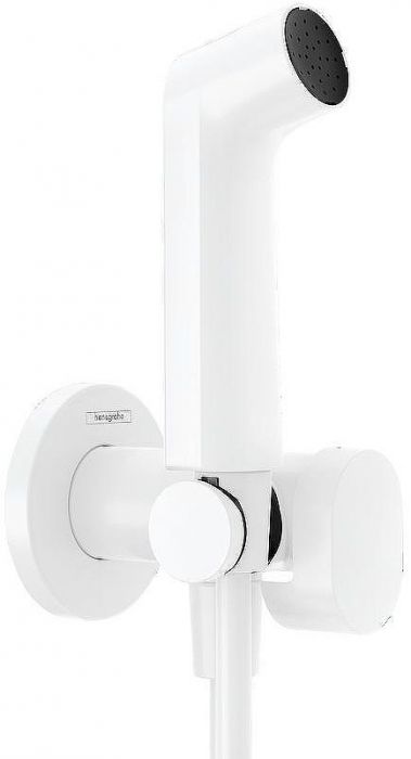 Гигиенический душ со смесителем Hansgrohe Bidette 29232700 Белый матовый