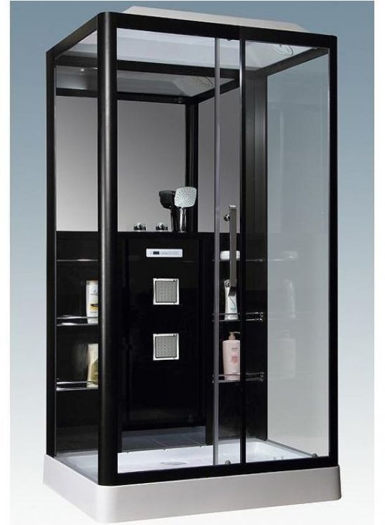 Душевая кабина Grossman GR-227 120x90 профиль Черный стекло прозрачное