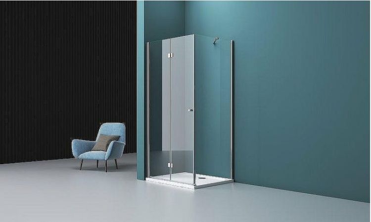 Душевой уголок BelBagno Albano 90х80 ALBANO-ASH-1-90/80-C-Cr профиль Хром стекло прозрачное