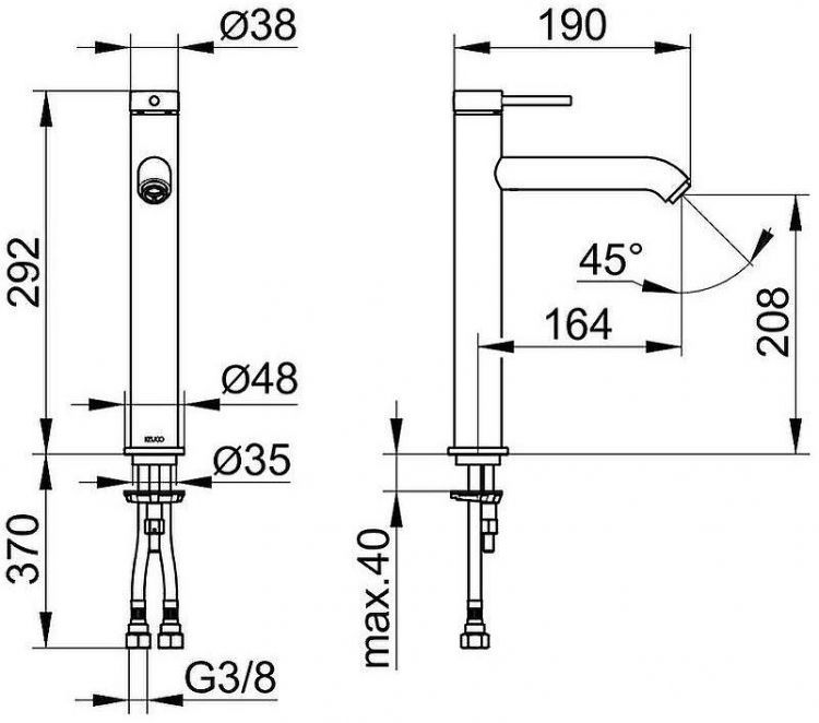 Смеситель для раковины Keuco IXMO Soft 59510 372100 Черный матовый Смеситель для раковины Keuco IXMO Soft 59510 372100 Черный матовый