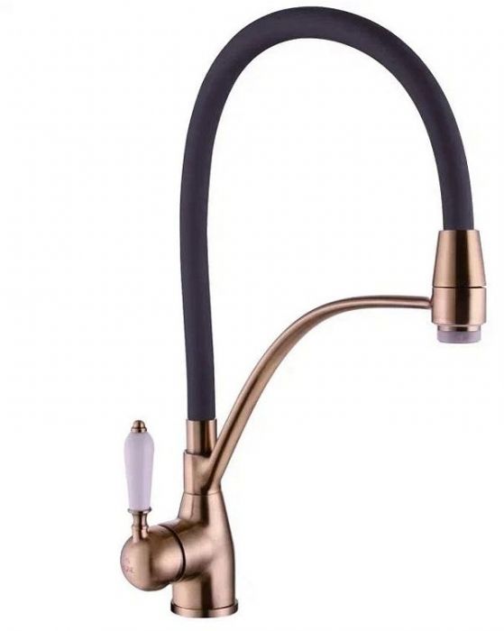Смеситель для кухни Rose R153Q цвет Бронза Черный