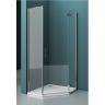 Душевой уголок BelBagno Kraft 80х80 KRAFT-P-1-80-C-Cr-R профиль Хром стекло прозрачное