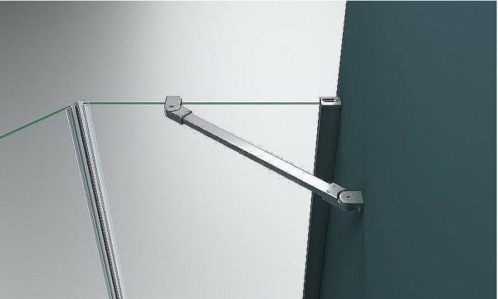 Душевой уголок BelBagno Kraft 80х80 KRAFT-P-1-80-C-Cr-R профиль Хром стекло прозрачное