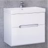 Тумба под раковину Jorno Moduo Slim 50 Mod.01.50/P/W подвесная Белый глянец