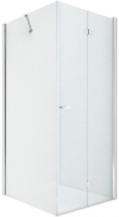 Душевой уголок New Trendy New Soleo Chrome 90х100 R D-0153A/D-0089B профиль Хром стекло прозрачное