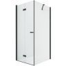 Душевой уголок New Trendy New Soleo Black 80х120 L D-0234A/D-0149B профиль Черный стекло прозрачное