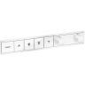 Hansgrohe RainSelect Термостат для душа, 4 источника, внешняя часть, цвет: белый матовый