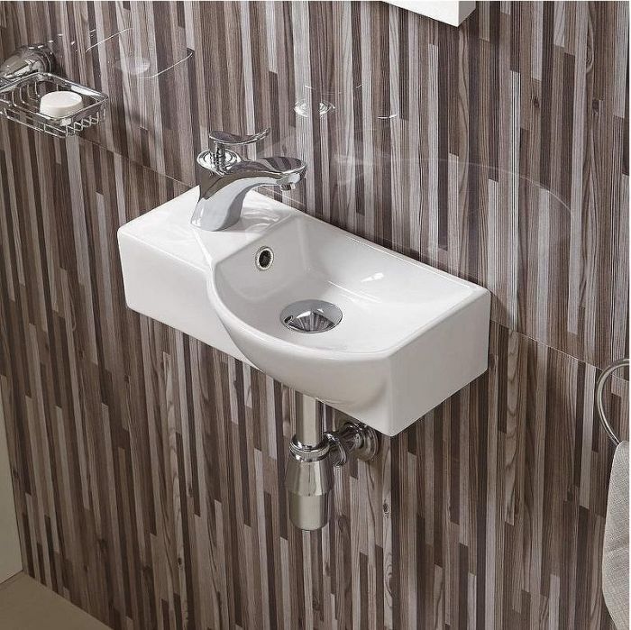 Раковина WeltWasser Aisbach 7940 GL-WT L 40 10000008686 Белая глянцевая