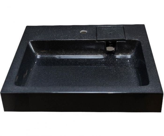 Раковина Stella Polar Солярис 60 SP-00001340 на стиральную машину Черный металлик