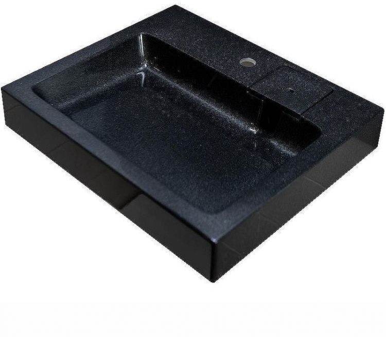 Раковина Stella Polar Солярис 60 SP-00001340 на стиральную машину Черный металлик