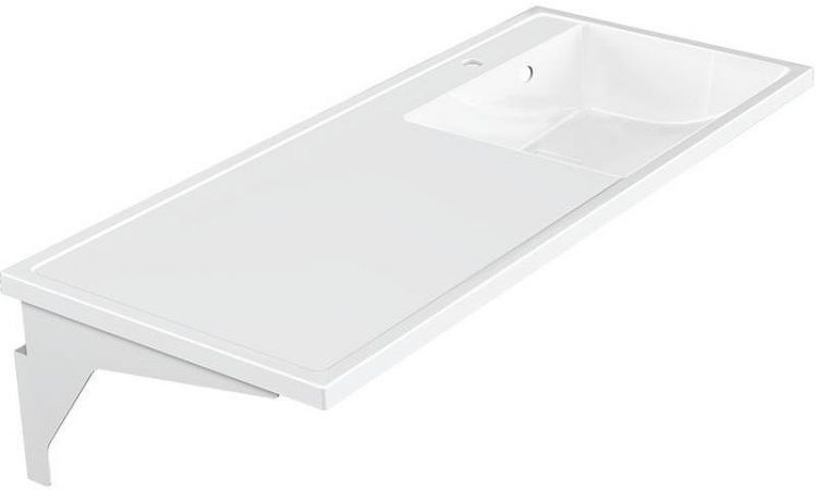 Раковина Paola Magenta 120 R с местом под стиральную машину Белая глянцевая Раковина Paola Magenta 120 R с местом под стиральную машину Белая глянцевая