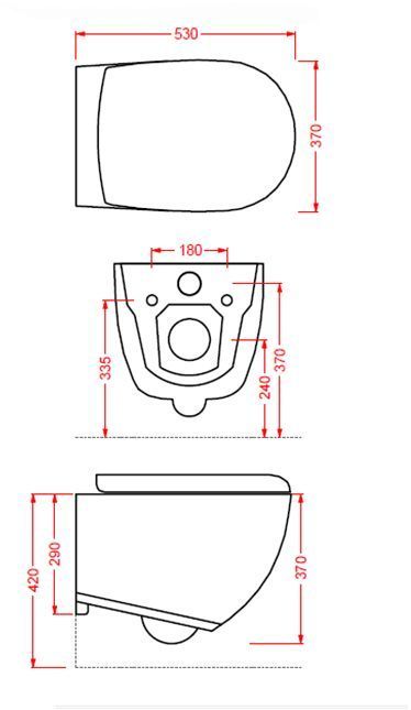 Чаша унитаза ARTCERAM FILE 2.0 FLV004 05 30