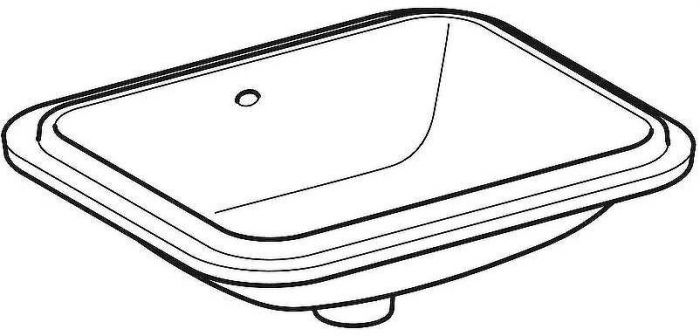 Раковина Geberit VariForm 53 500.760.01.2 Белая