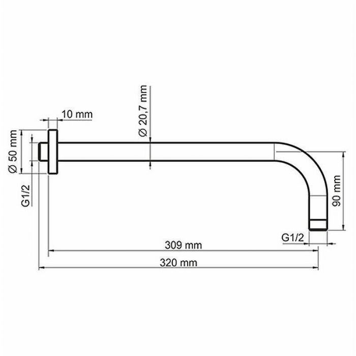 Душевая система WasserKRAFT А85155 Белая матовая