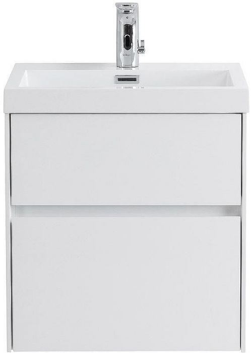 Тумба под раковину BelBagno Pietra Mini 50 PIETRA MINI-500AS-2C-SO-BL подвесная Bianco Lucido