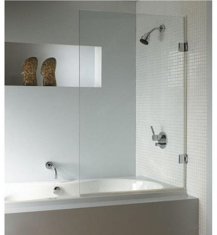 Шторка на ванну Riho VZ Scandic NXT X107 90 P G001132120 (GX01052C2) профиль Хром стекло прозрачное