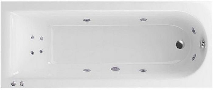 Акриловая ванна Excellent Aurum 170x70 WAEX.AUR17.HYDRO+.CR с гидромассажем