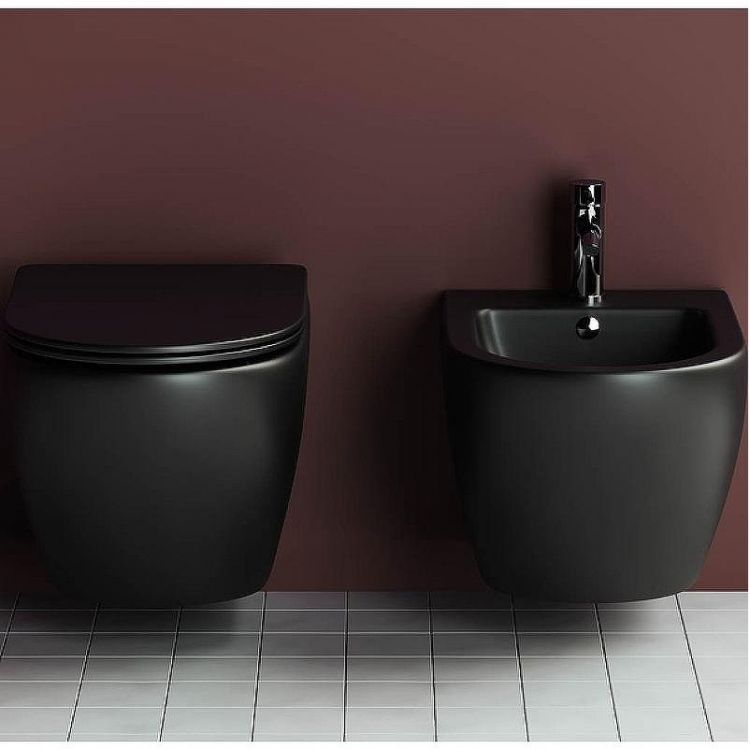 Биде Ceramicanova Metropol CN4003MB подвесное Черное