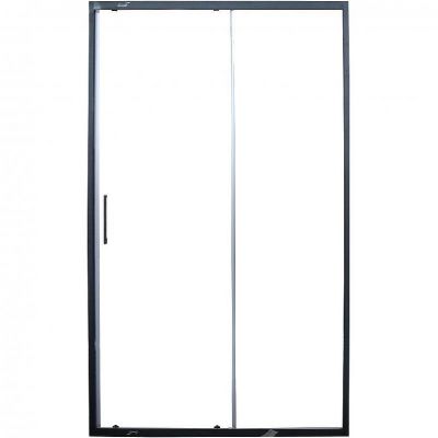 Душевая дверь Ceruttispa Gloria D120B профиль Черный стекло прозрачное