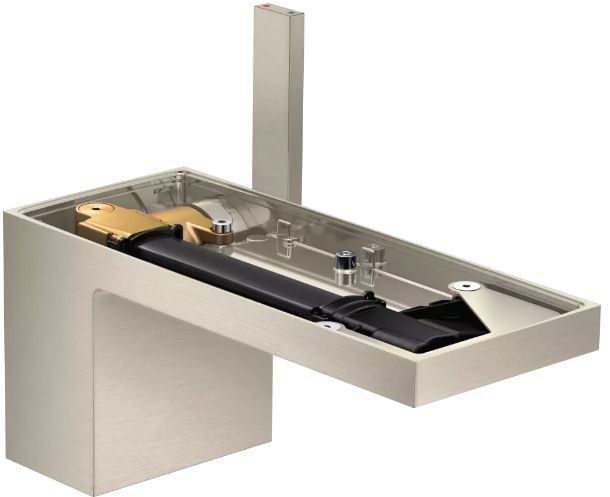 Axor MyEdition Смеситель для раковины, 1 отв., с донным клапаном Push-Open, без панели, цвет: шлифованный никель
