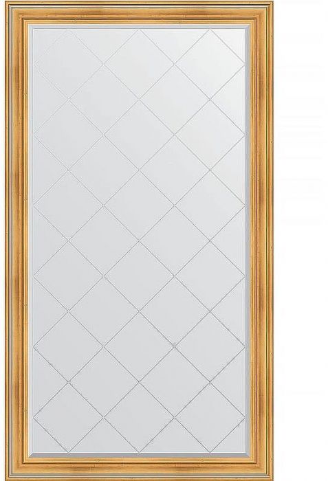 Зеркало Evoform Exclusive-G Floor 204х114 BY 6367 с гравировкой в багетной раме - Травленое золото 99