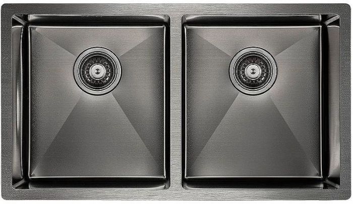 Кухонная мойка Paulmark Gerberg 78/2 Uni PM237844-GM Вороненая сталь