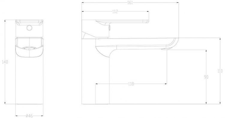 Смеситель для раковины Wonzon & Woghand WW-A40732-BG цвет Брашированное золото Смеситель для раковины Wonzon & Woghand WW-A40732-BG цвет Брашированное золото