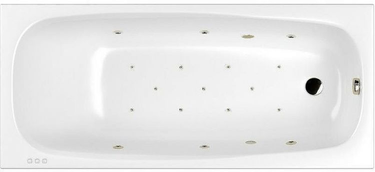 Акриловая ванна Whitecross Layla Slim 180x80 0122.180080.100.RELAX.BR с гидромассажем Акриловая ванна Whitecross Layla Slim 180x80 0122.180080.100.RELAX.BR с гидромассажем