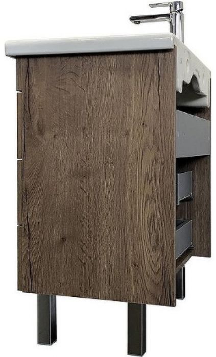 Тумба с раковиной Comforty Никосия 70П 00-00008855 подвесная Дуб темный