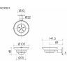Мыльница SANCOS Base брашированное золото, PVD покрытие, SC9031BG
