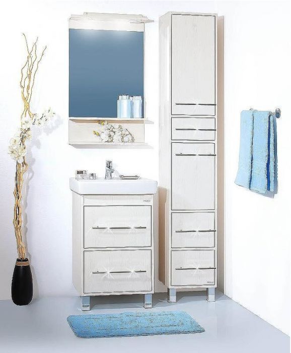 Тумба под раковину Бриклаер Чили 55 4627125414985 Светлая лиственница