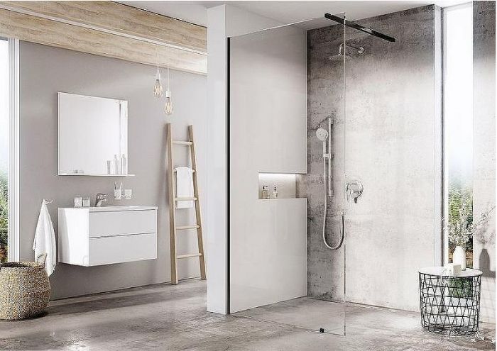 Душевая перегородка Ravak Walk-In Wall 60 GW9W00300Z1 профиль Черный стекло Transparent