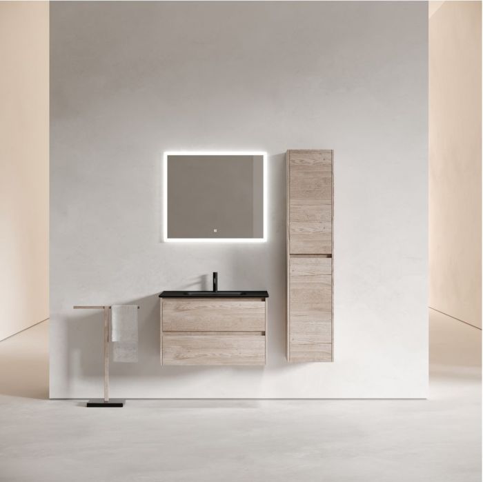 Тумба подвесная SANCOS под раковину Libra, дуб галифакс натуральный 790х450х500 мм, LB80EG