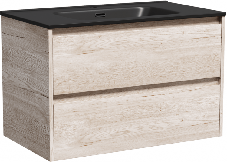 Тумба подвесная SANCOS под раковину Libra, дуб галифакс натуральный 790х450х500 мм, LB80EG