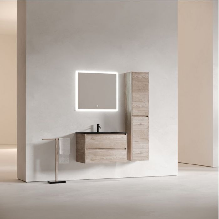 Тумба подвесная SANCOS под раковину Libra, дуб галифакс натуральный 790х450х500 мм, LB80EG