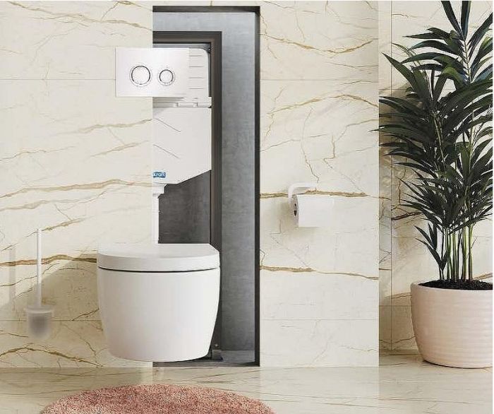 Инсталляция WasserKRAFT Aller 10TLT.010.ME.PB01 для унитаза с Черной глянцевой клавишей смыва