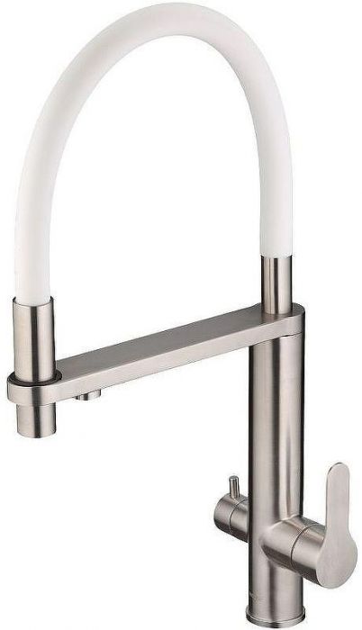 Смеситель для кухни Swedbe Selene Plus 8441 Нержавеющая сталь Белый