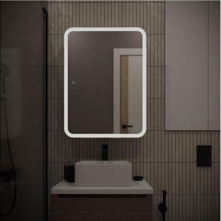 Зеркальный шкаф Mixline Фиджи Flip 60 551661 с подсветкой цвет Белый