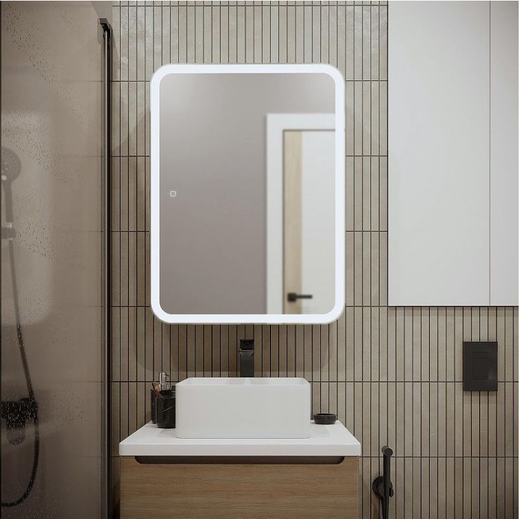 Зеркальный шкаф Mixline Фиджи Flip 60 551661 с подсветкой цвет Белый