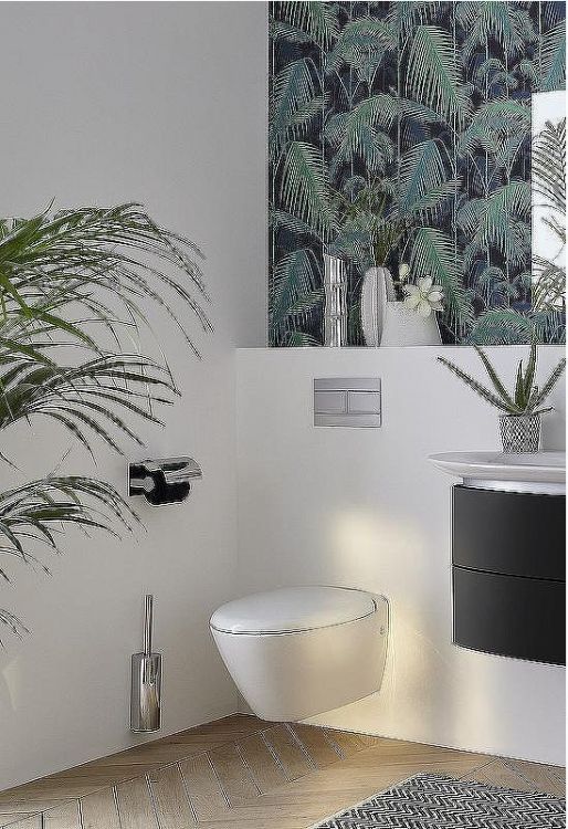 Комплект унитаза Owl 1975 Vind Cirkel-H OWLT190305 с сиденьем Микролифт и инсталляцией Jacob Delafon E29025-NF+E4316-CP с клавишей смыва Хром