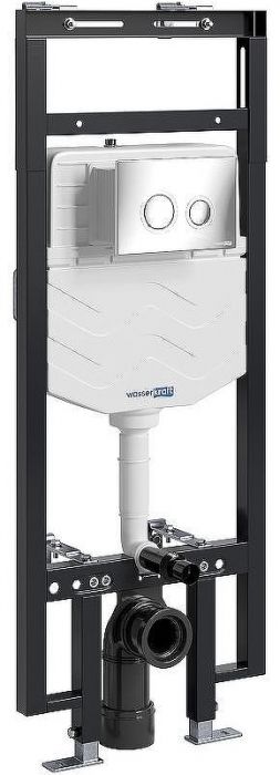 Инсталляция WasserKRAFT Dinkel 58TLT.010.ME.CH01 для унитаза с клавишей смыва Хром