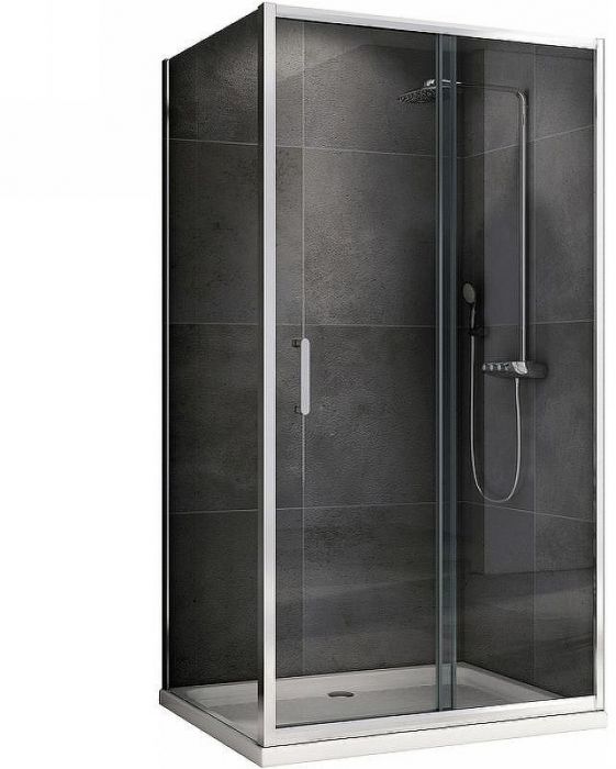 Душевой уголок Abber Schwarzer Diamant 150x100 AG301505-S1005 профиль Хром стекло прозрачное