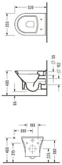 Унитаз Serel Nita NT23SL подвесной с сиденьем Микролифт