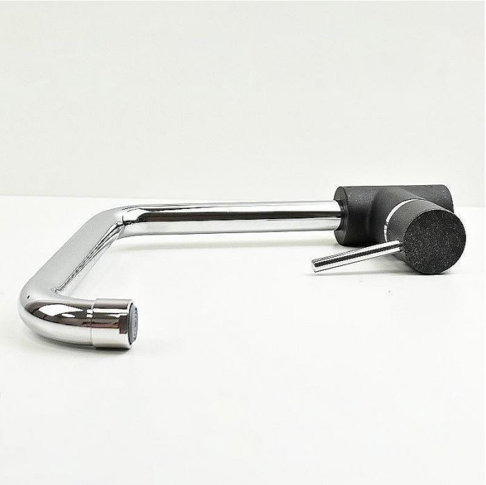 Смеситель для кухни Paini Cox 7844572CR599H1KM Черный матовый Хром