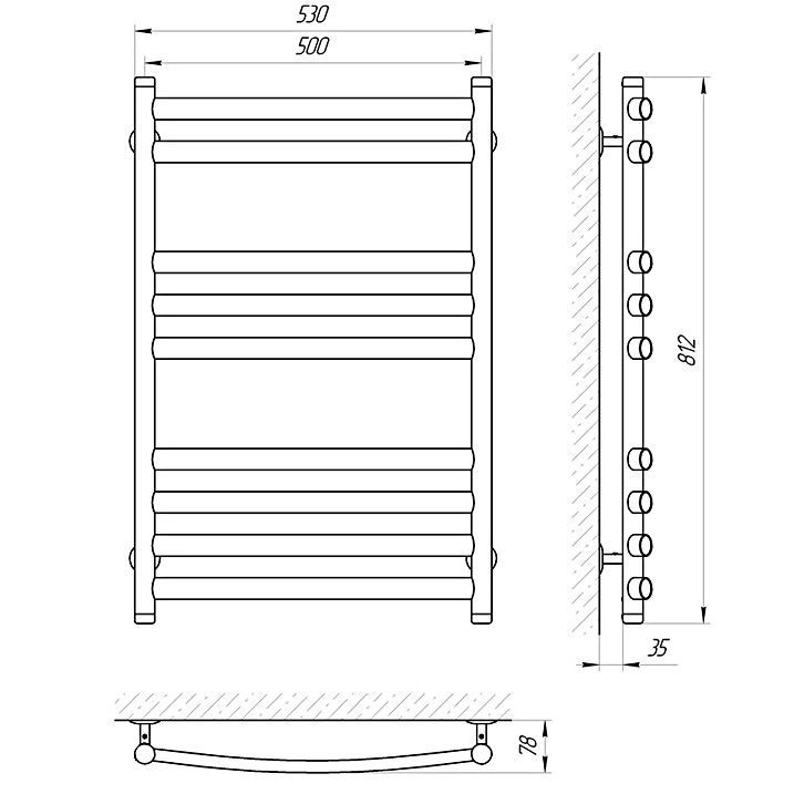 Полотенцесушитель электрический Laris Классик Премиум Полотенцесушитель электрический Laris Классик Премиум