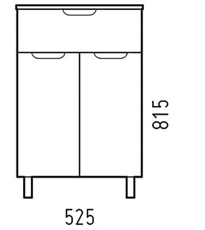 Комод Corozo Лея 50 SD-00001510 Белый