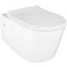 Унитаз Creo Ceramique Rennes RE1100R+RE1001T/AR1001T подвесной цвет Белый с сиденьем Микролифт