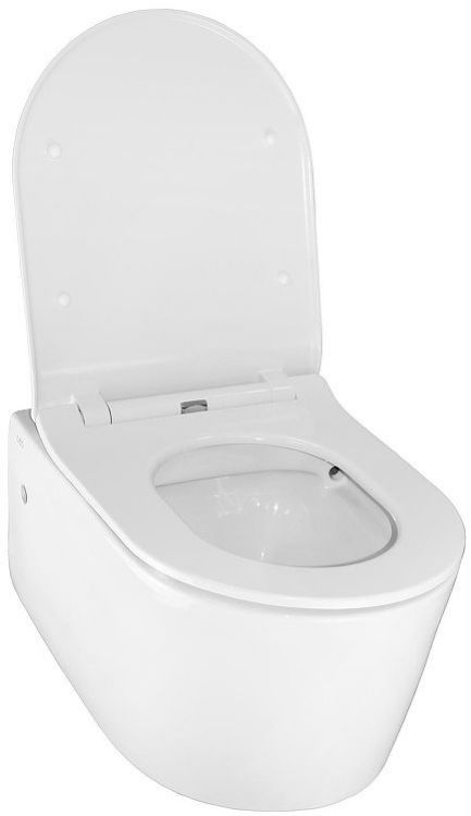 Унитаз Creo Ceramique Rennes RE1100R+RE1001T/AR1001T подвесной цвет Белый с сиденьем Микролифт