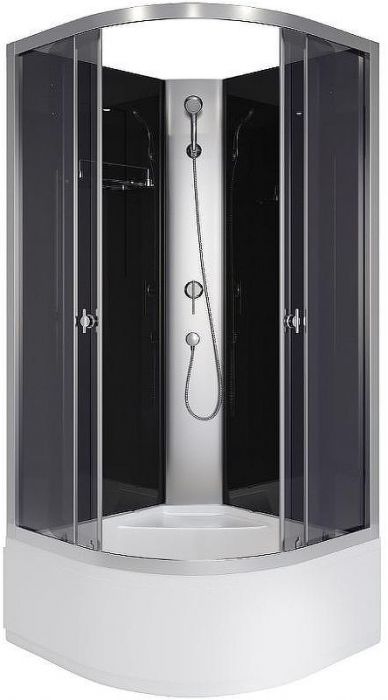 Душевая кабина Niagara Eco 80x80 E80/40/TN/BK без гидромассажа