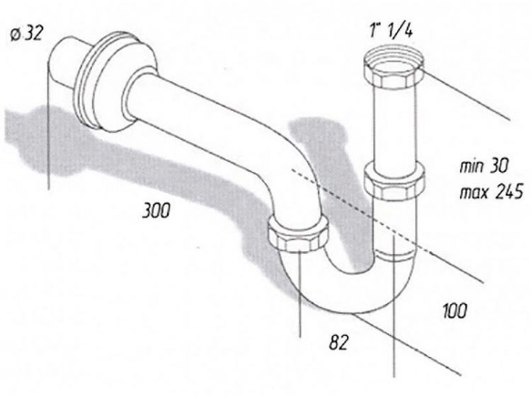 Сифон для раковины Migliore Ricambi 17934 Золото Сифон для раковины Migliore Ricambi 17934 Золото